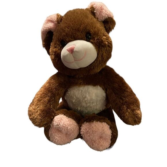 Build A Bear Toy's Dark Brown Pink ears Retured Bunny Plush Stuffed 18" - Picture 13 of 14
